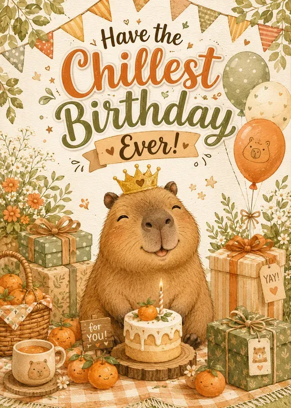 Cute Animal Birthday Cards