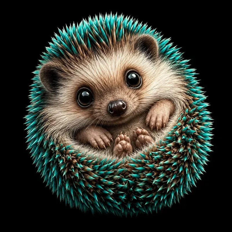 Cute Baby Animal Color Portraits