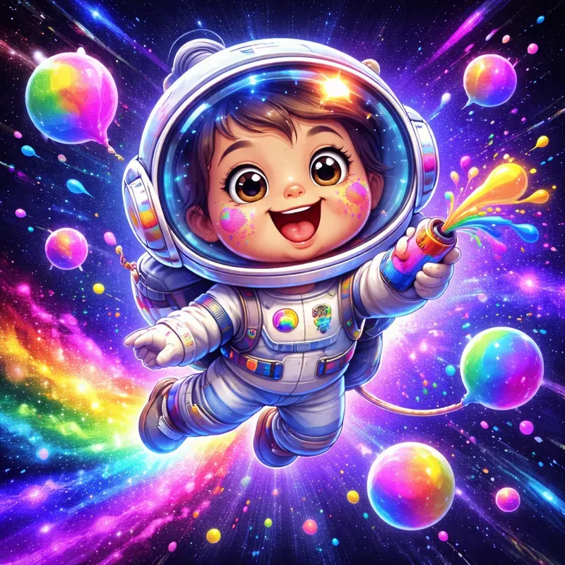 Color Splash Cartoon Characters
