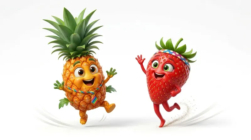 Cute 3D Happy Animated Characters