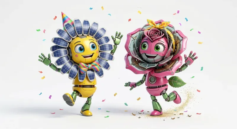 Cute 3D Happy Animated Characters