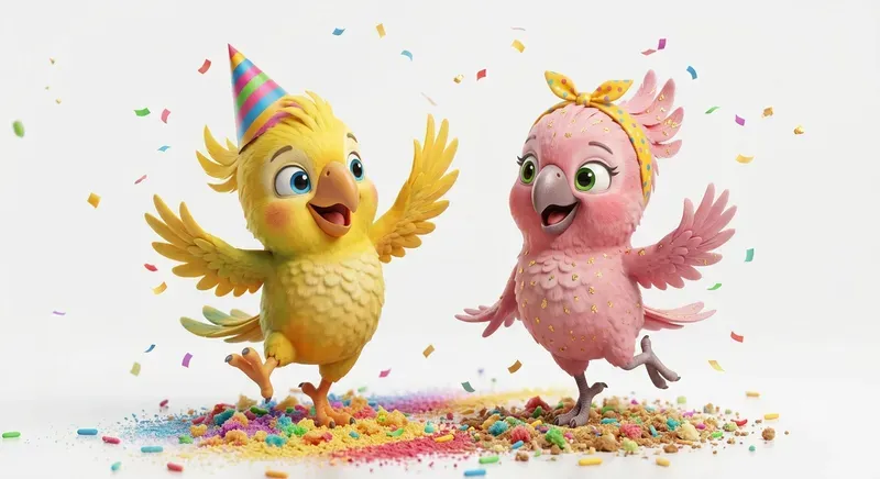 Cute 3D Happy Animated Characters