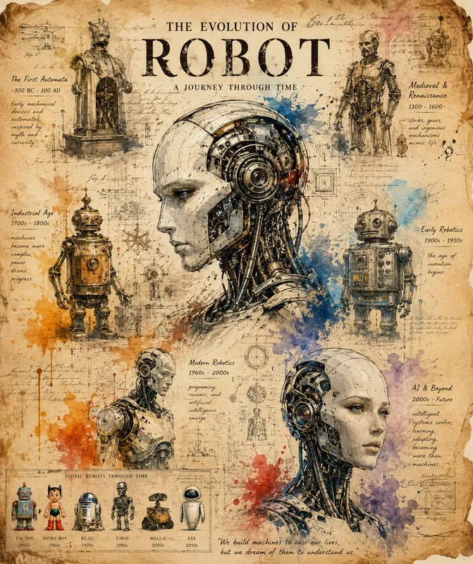 Vintage Evolution Art Collages