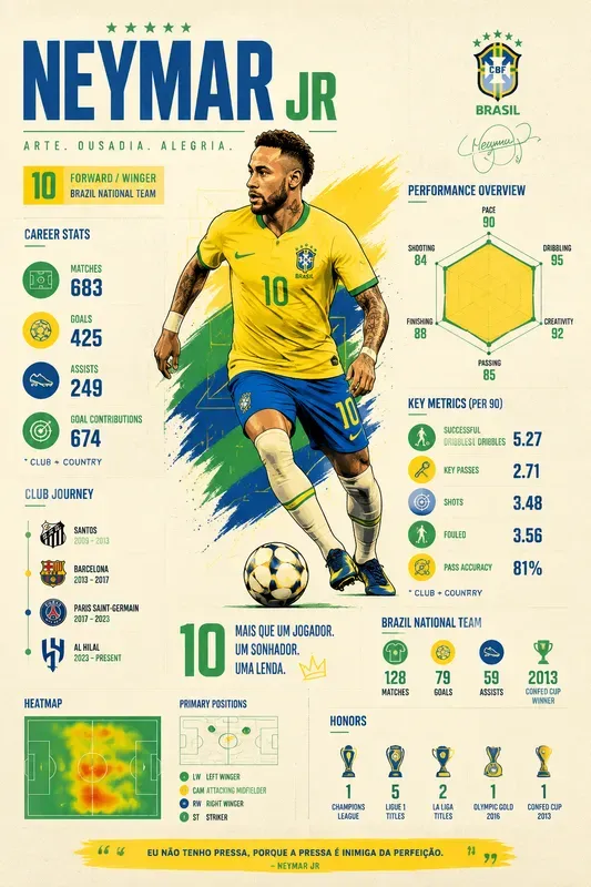 World Cup Player Infographic Posters