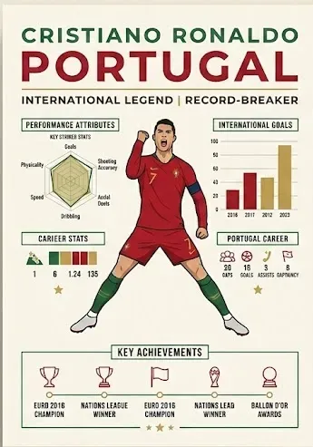 World Cup Player Infographic Posters