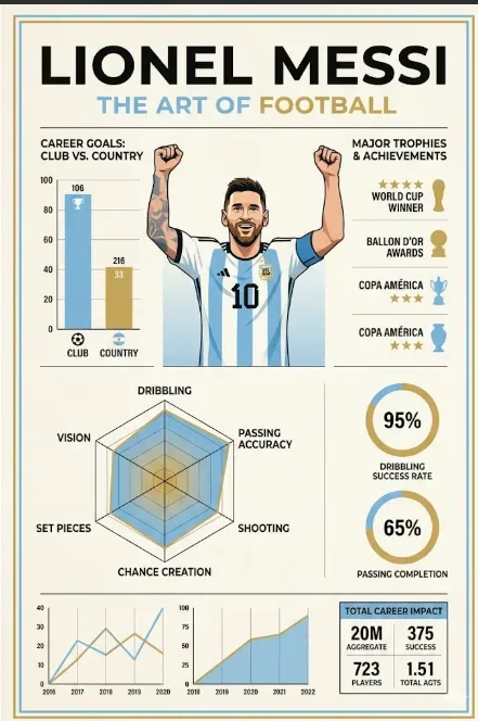 World Cup Player Infographic Posters