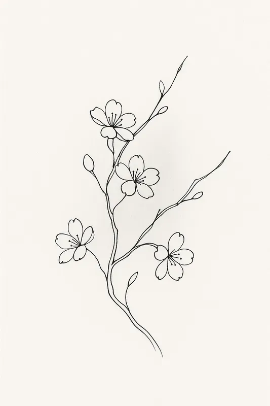 Elegant Minimalist Line Art