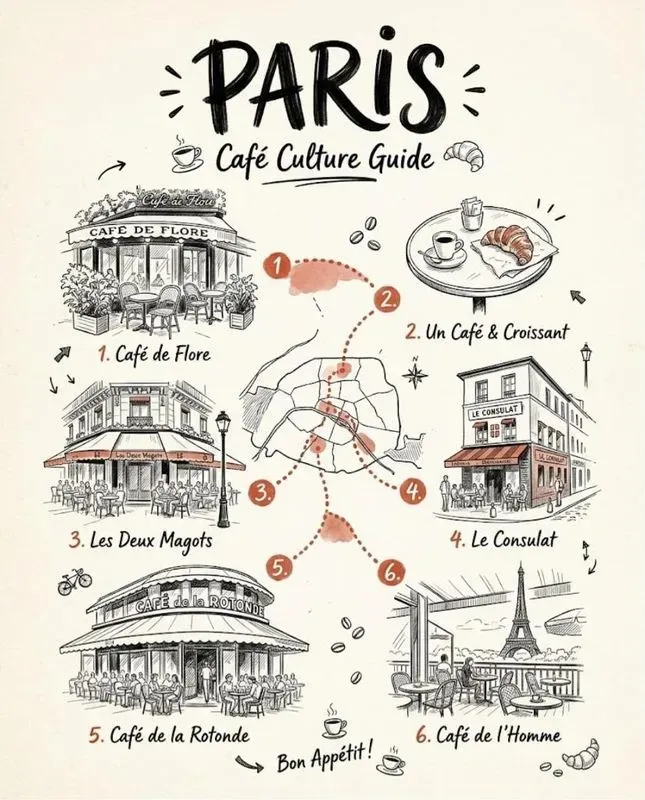 Ink Sketch City Guide Infographics