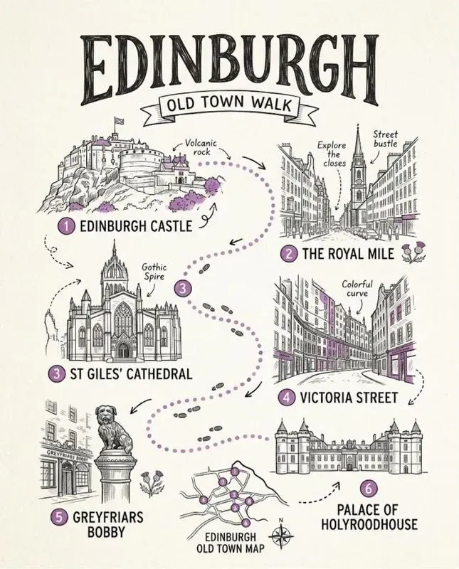 Ink Sketch City Guide Infographics