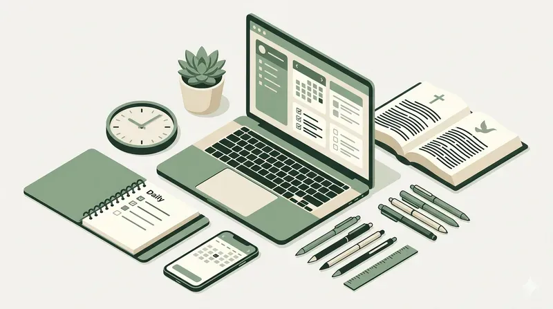 Productivity Mindfulness Planner Art