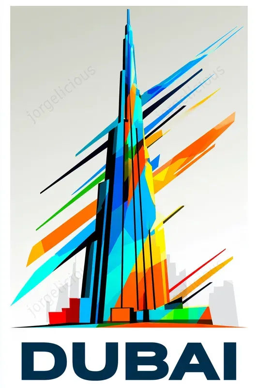 Prismatic City Landmark Posters
