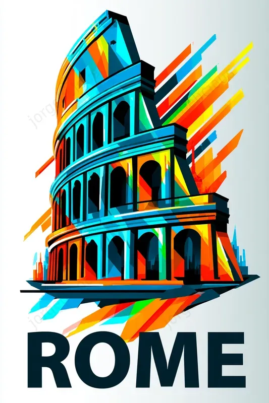 Prismatic City Landmark Posters