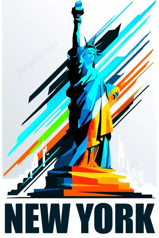 Prismatic City Landmark Posters