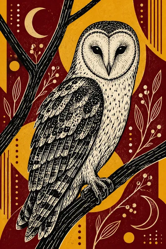 Whimsical Linocut Animal Illustrations