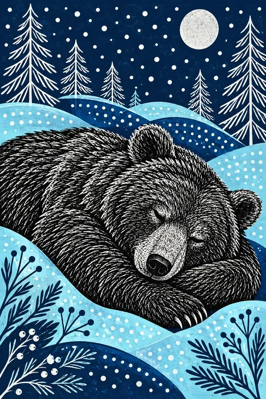 Whimsical Linocut Animal Illustrations
