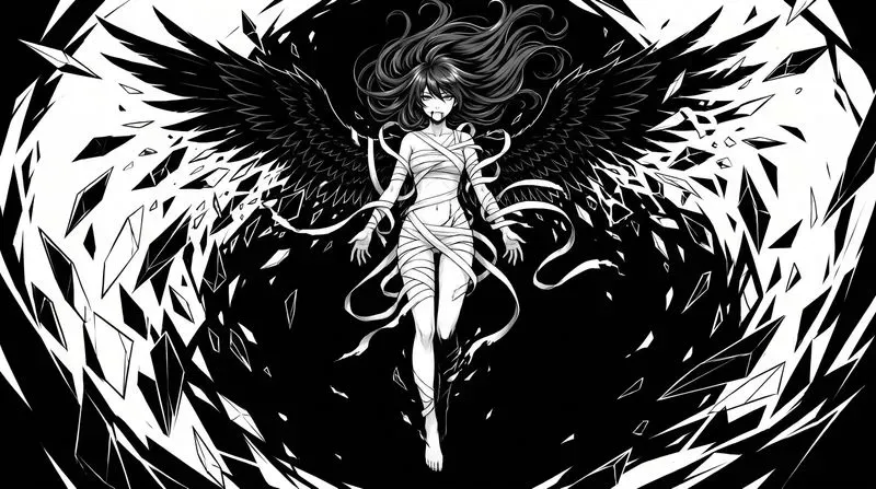 Shards Monochrome Dark Fantasy Anime