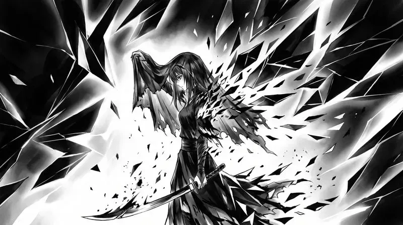 Shards Monochrome Dark Fantasy Anime