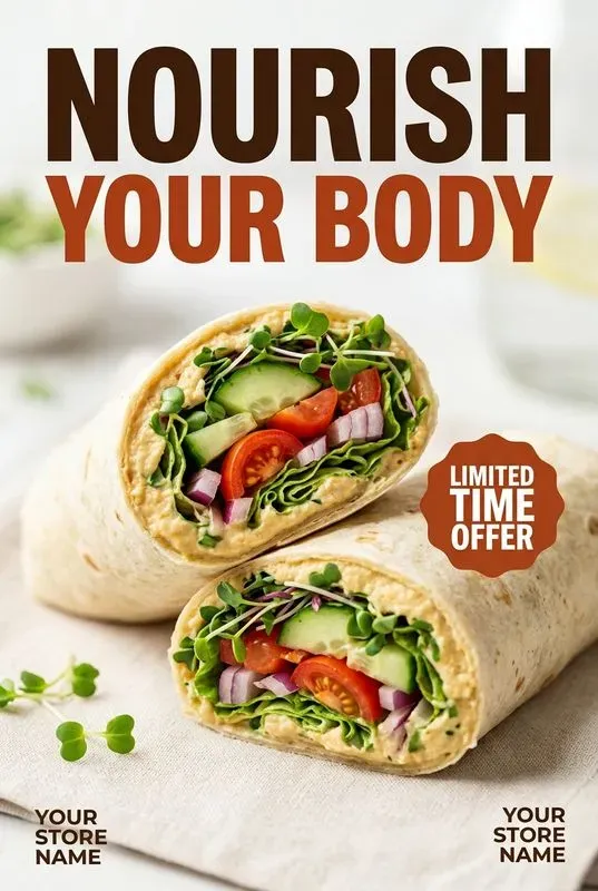 Healthy Food Salad Ad Posters