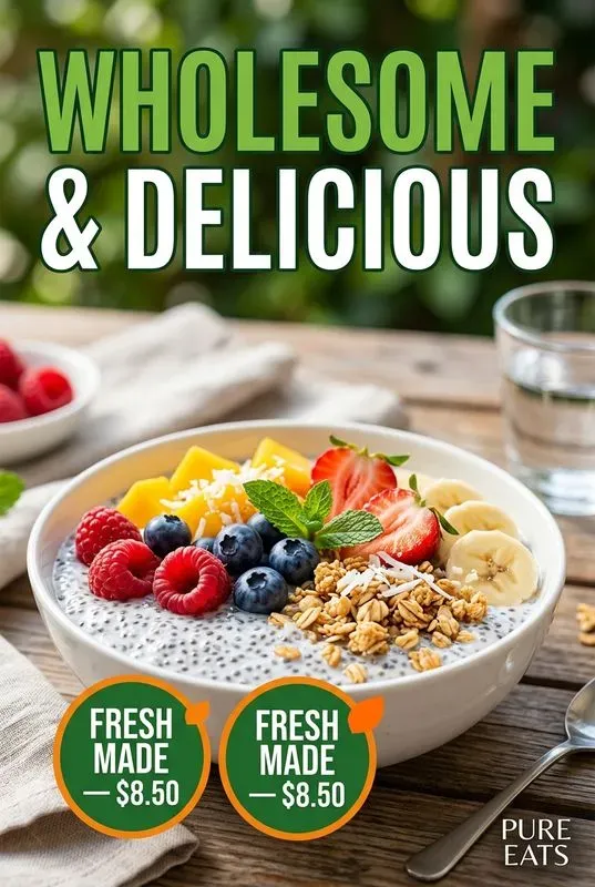 Healthy Food Salad Ad Posters