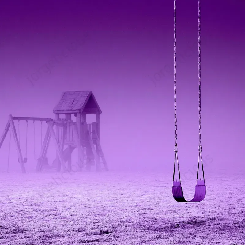Purple Atmospheric Minimal Scenes