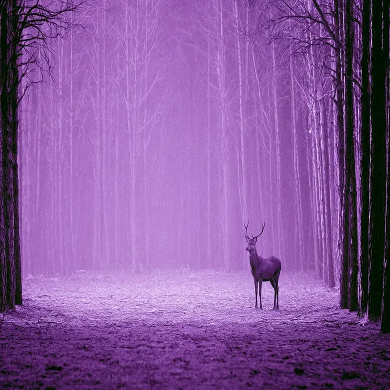 Purple Atmospheric Minimal Scenes