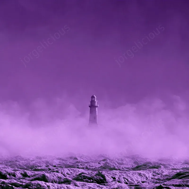 Purple Atmospheric Minimal Scenes