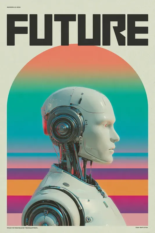 Retro Modern Gradient Posters