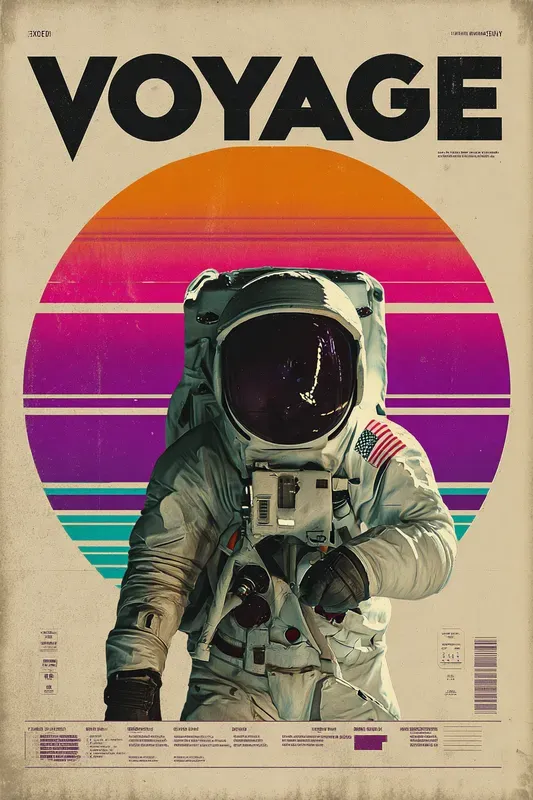 Retro Modern Gradient Posters