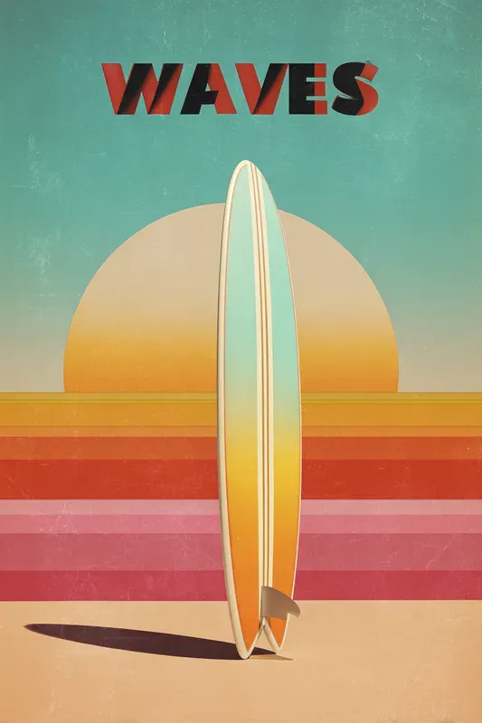 Retro Modern Gradient Posters