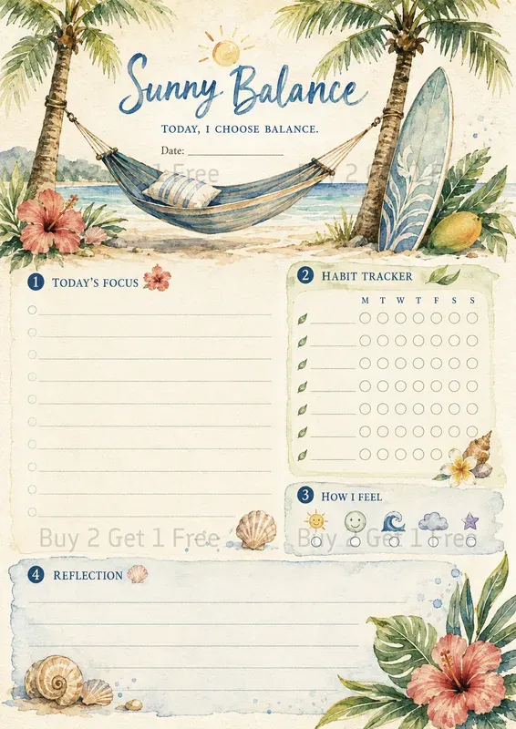 Western Habit Tracker Planner Pages