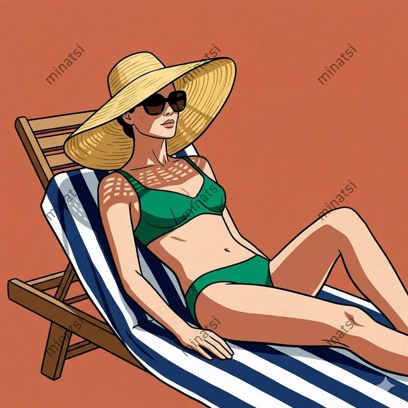 Vintage Summer Fashion Acrylic Art