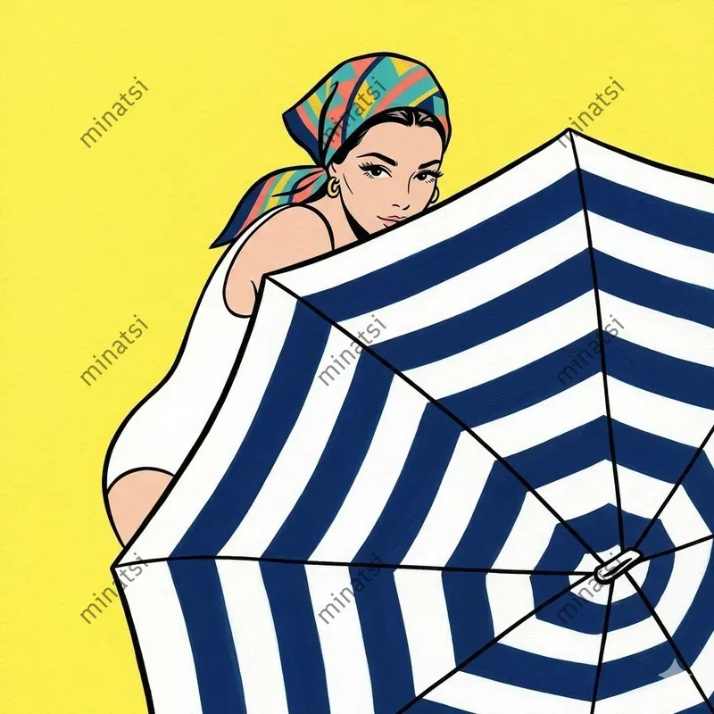 Vintage Summer Fashion Acrylic Art