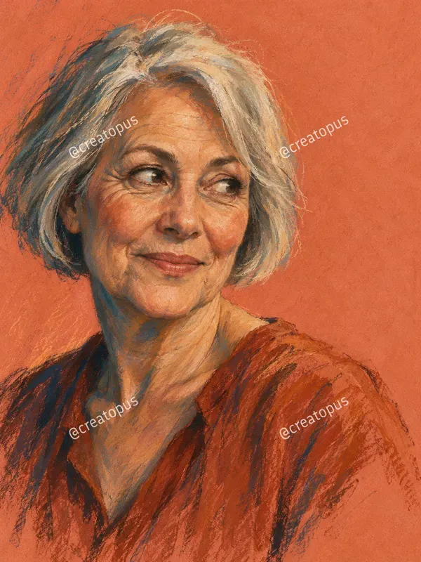 Expressive Human Pastel Art Prints