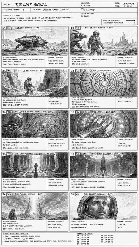 Cinematic Storyboard Generator