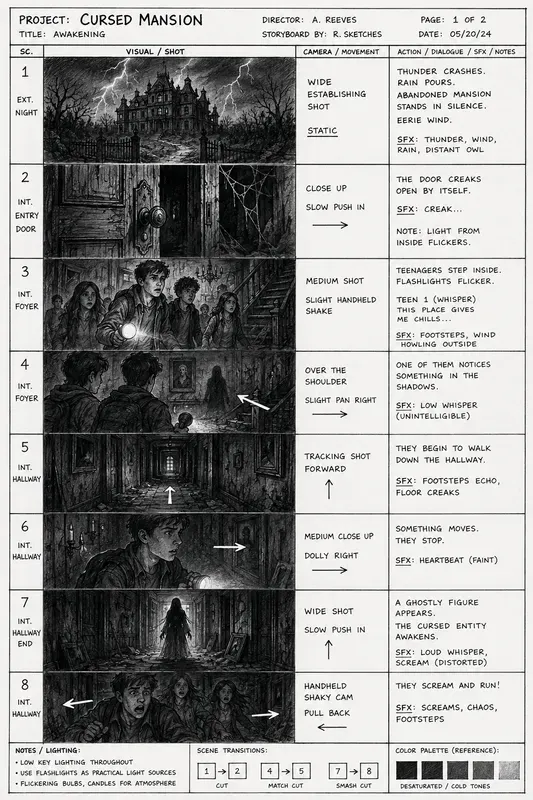 Cinematic Storyboard Generator