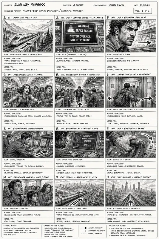 Cinematic Storyboard Generator