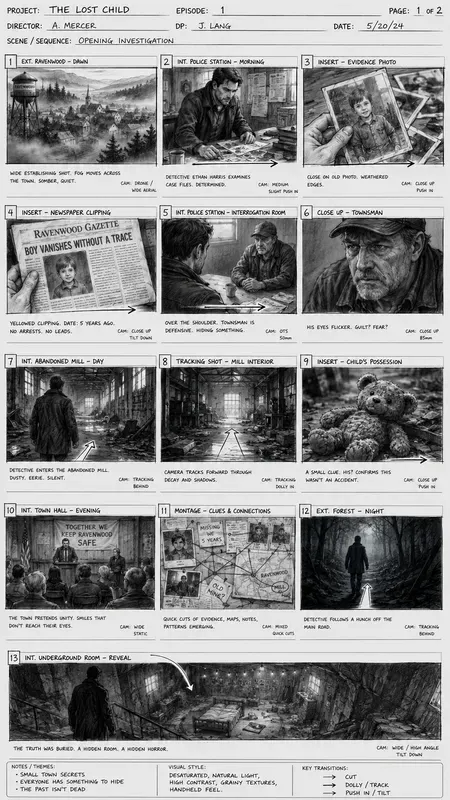 Cinematic Storyboard Generator