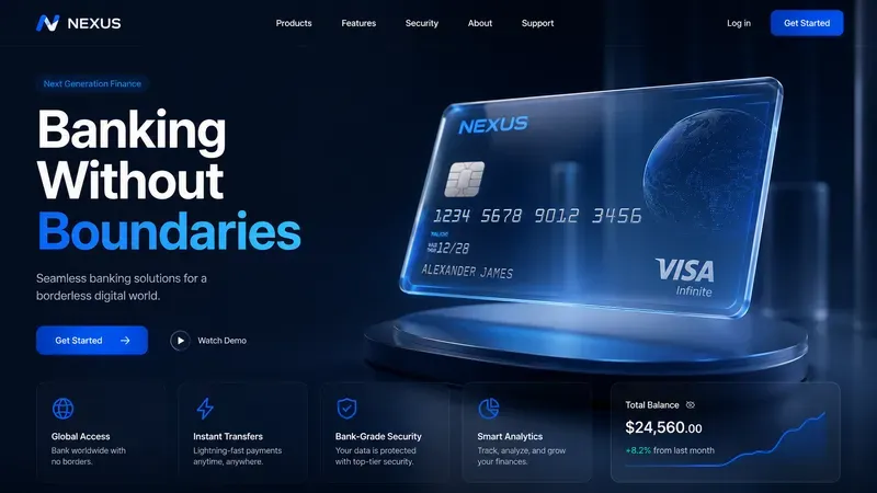 3D Saas Landing Page UI Concepts