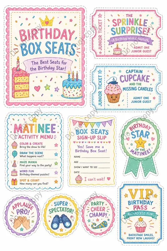 Kids Matinee Circus Ephemera