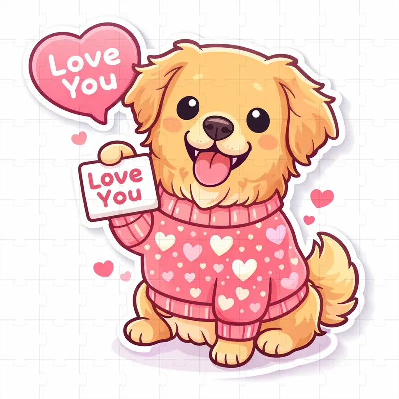 Valentine Message Pet Stickers