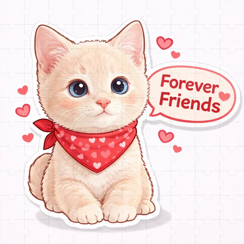 Valentine Message Pet Stickers