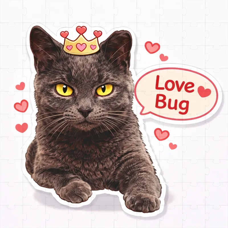 Valentine Message Pet Stickers