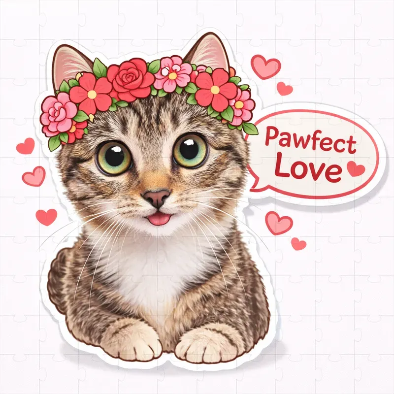 Valentine Message Pet Stickers
