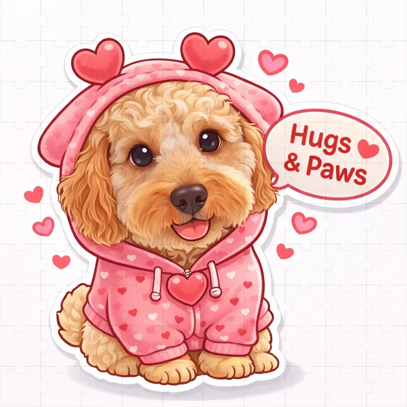Valentine Message Pet Stickers