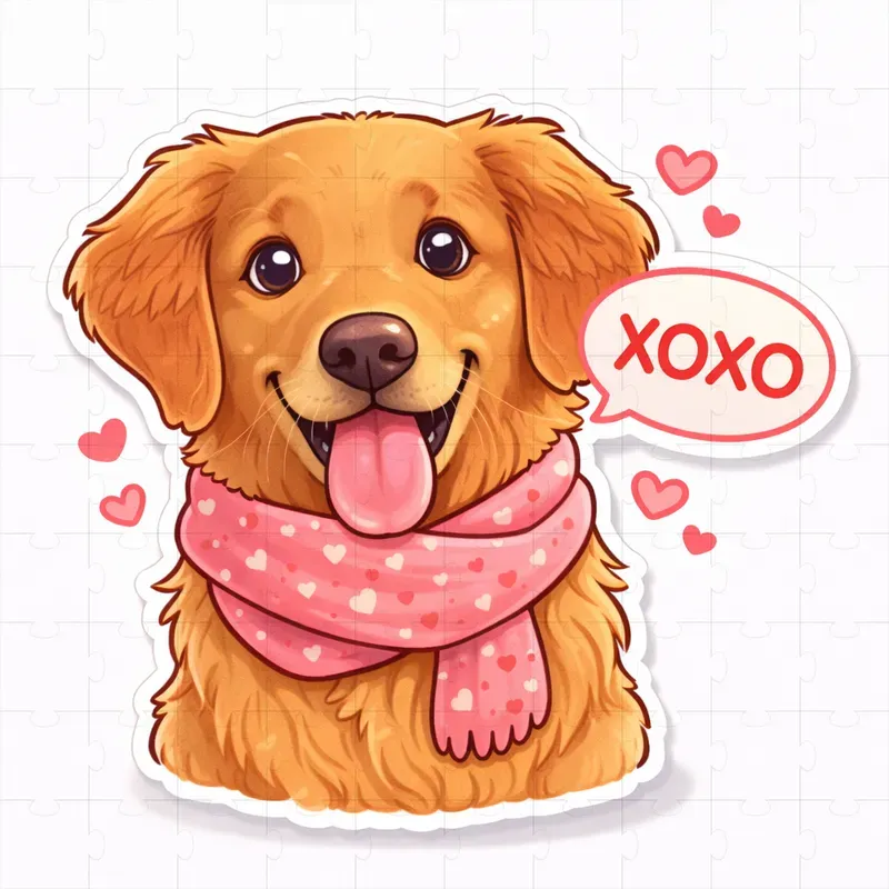 Valentine Message Pet Stickers