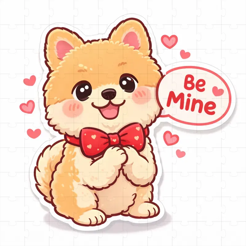 Valentine Message Pet Stickers