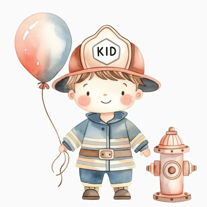 Whimsical Birthday Kids Clipart