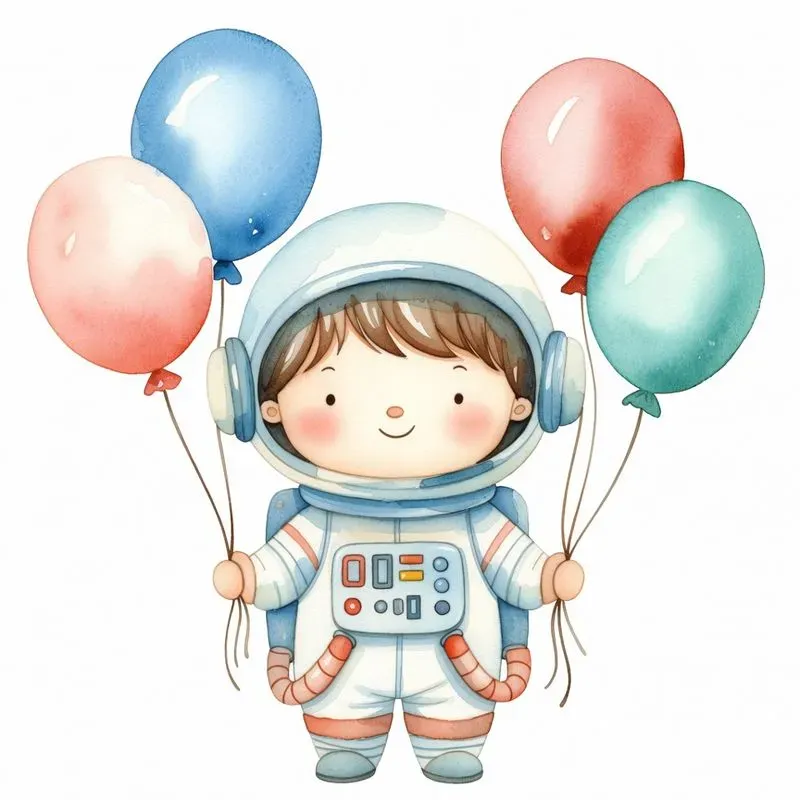 Whimsical Birthday Kids Clipart