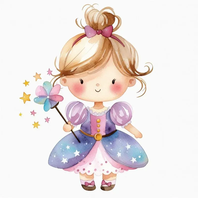 Whimsical Birthday Kids Clipart