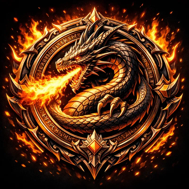 Epic 3D Gaming Fantasy Emblem Logos